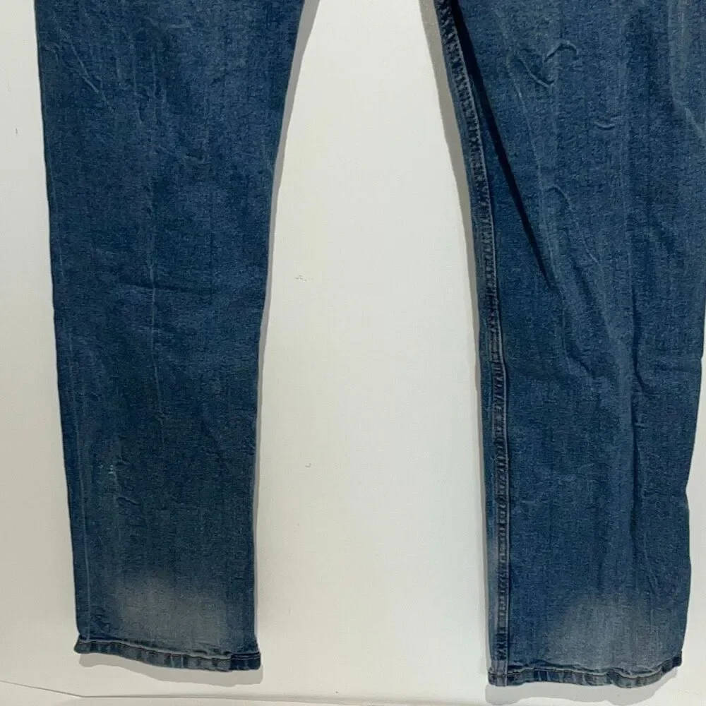 Six Lincoln Mens Blue Denim Stretch Slim Fit Skinny Jeans Medium Wash Size 30/32